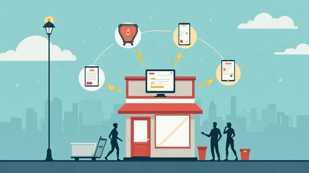 POS integration software streamlining restaurant delivery orders into kitchen systems