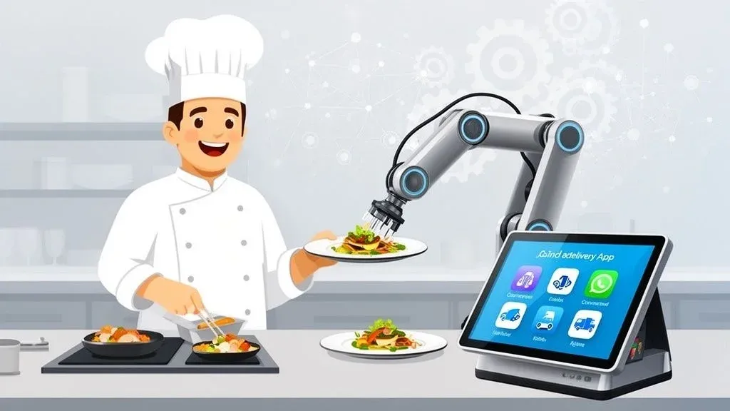Automation in restaurants solving challenges of rising costs and labor shortages.