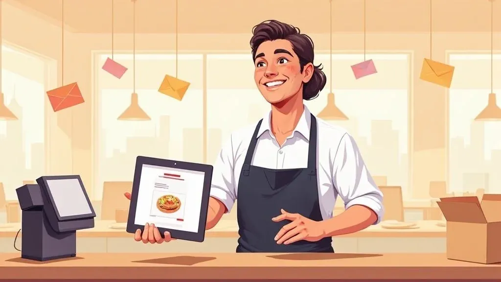Email marketing for restaurants leveraging POS system integration to increase sales and customer loyalty.