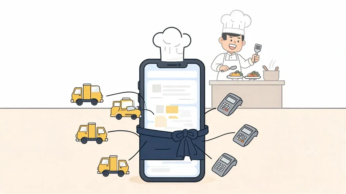 White label mobile applications enhancing restaurant order management and brand control.