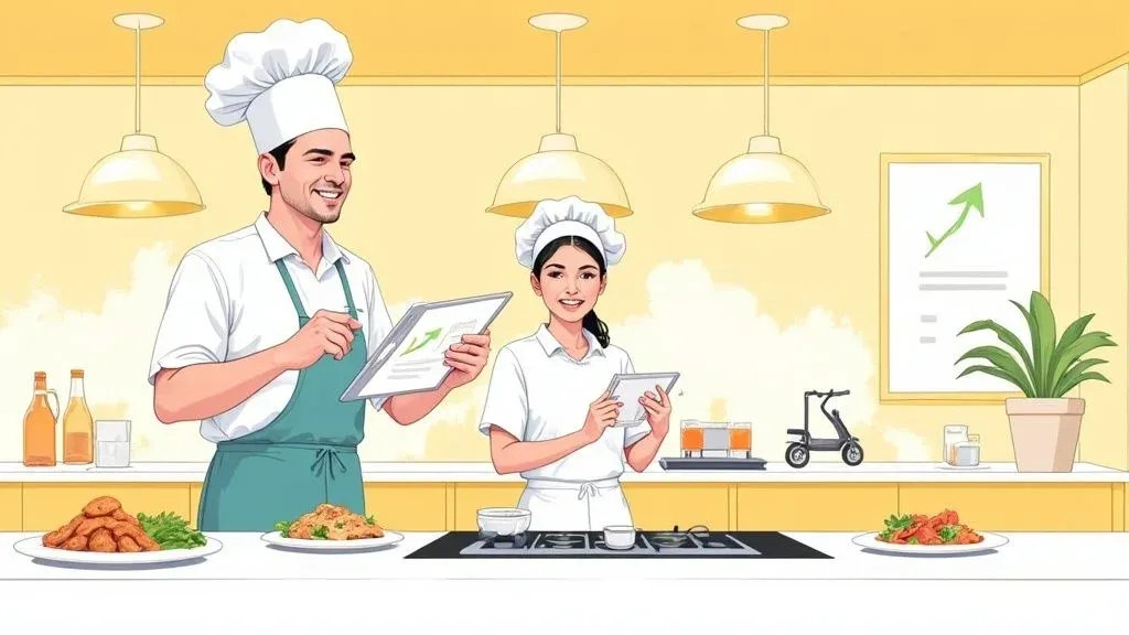 Restaurant sales growth strategies including menu optimization and POS delivery integration.