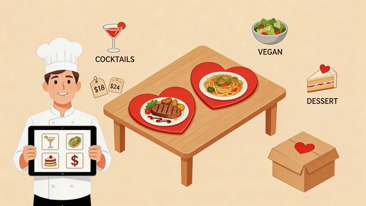 Valentine menu ideas restaurant strategies for efficient ordering and profitable delivery.