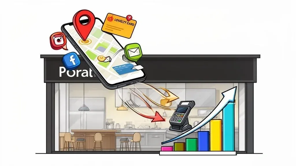 Digital marketing and POS integration for restaurant online orders and delivery.