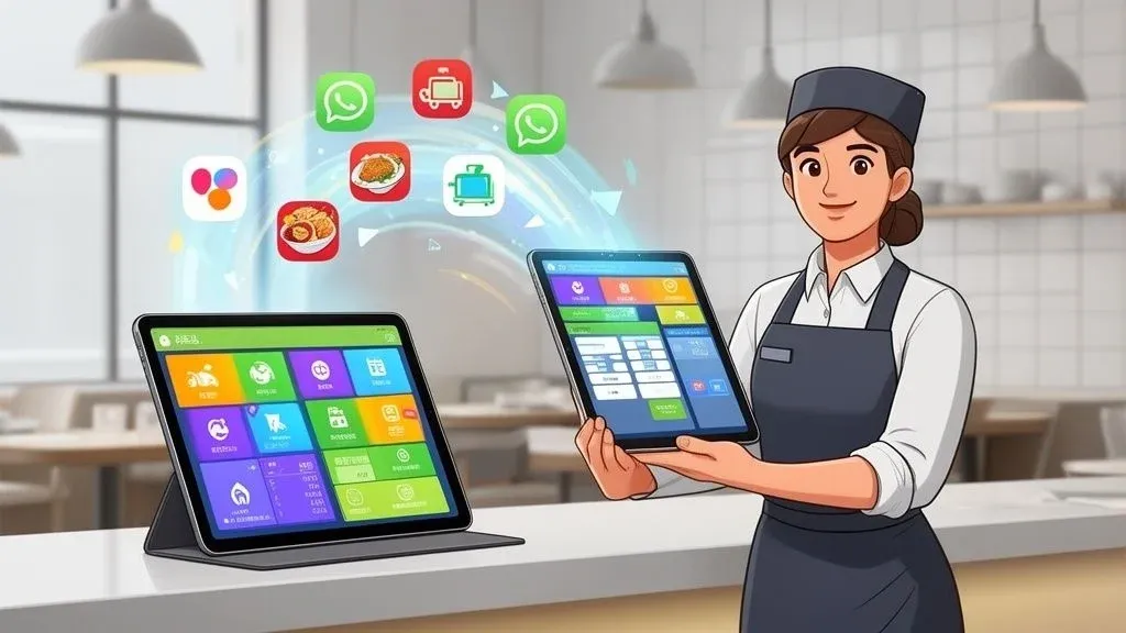 iPad POS for restaurants showing streamlined ordering in a busy dining environment.