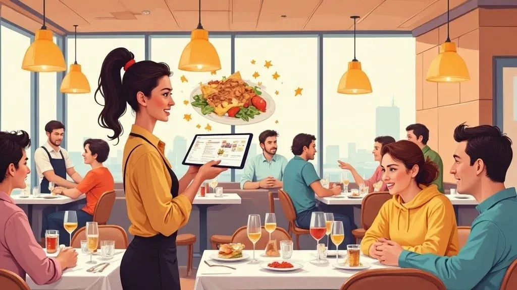 Busy restaurant kitchen showcasing efficient operations to increase restaurant sales