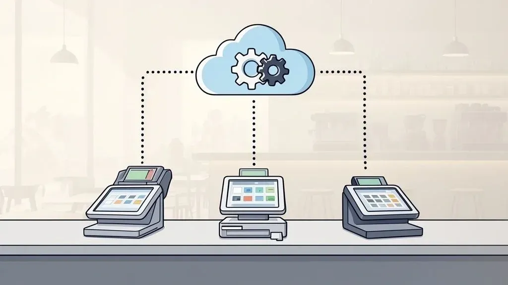Restaurant POS system connecting orders, kitchen, payments, and delivery seamlessly.