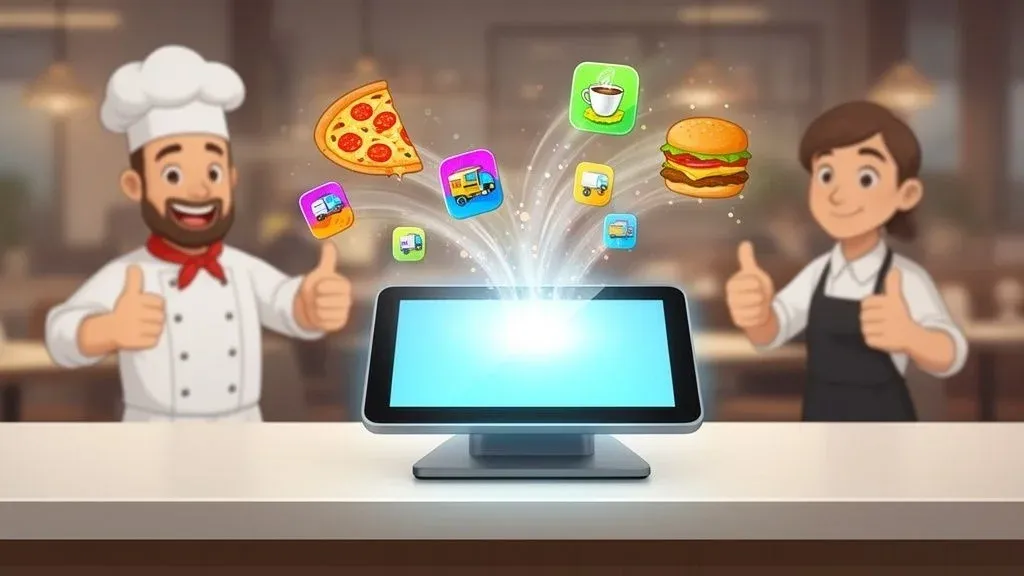 Restaurant point of sale software connecting orders, payments, and delivery platforms for efficient operations.